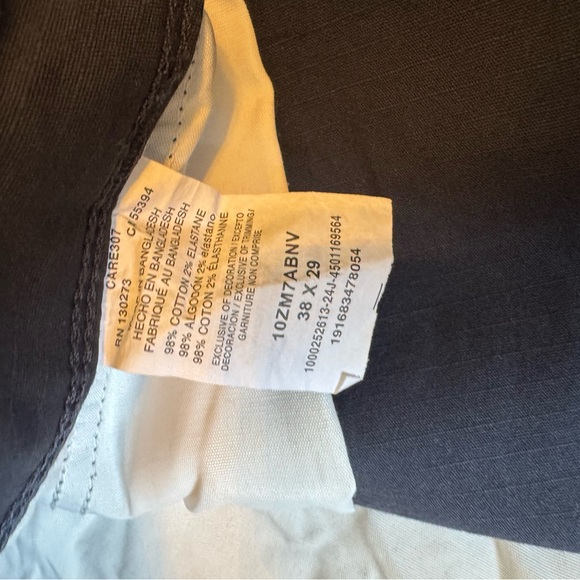 Men's Wrangler Authentics Navy Cargo Pants size 38/29 lightweight - Picture 5 of 9